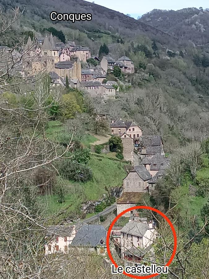 Le Castellou Bed & Breakfast Conques Bagian luar foto